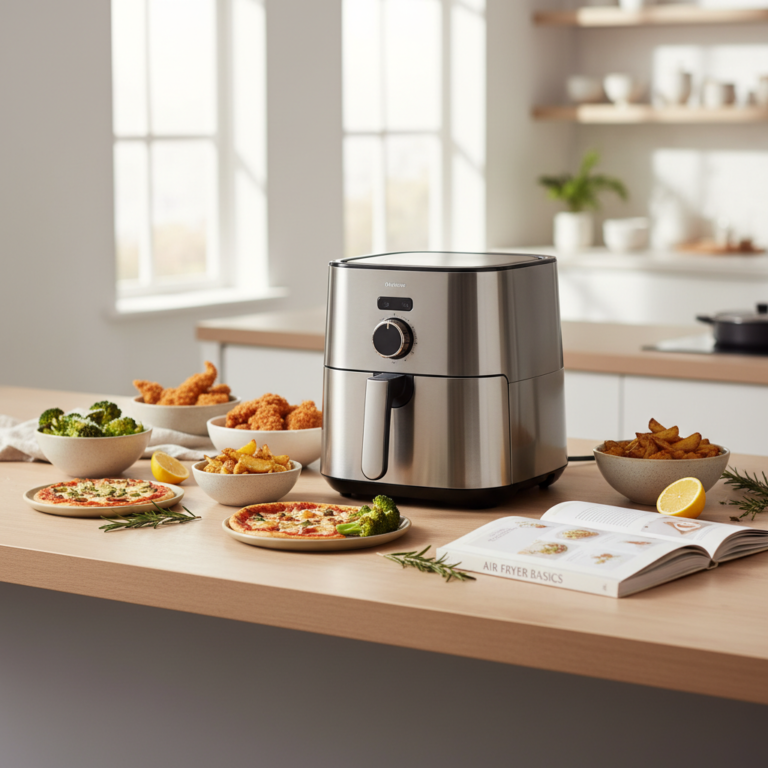 Ilustração editorial: 5 Easy Air Fryer Recipes for Beginners: Low-Carb Success