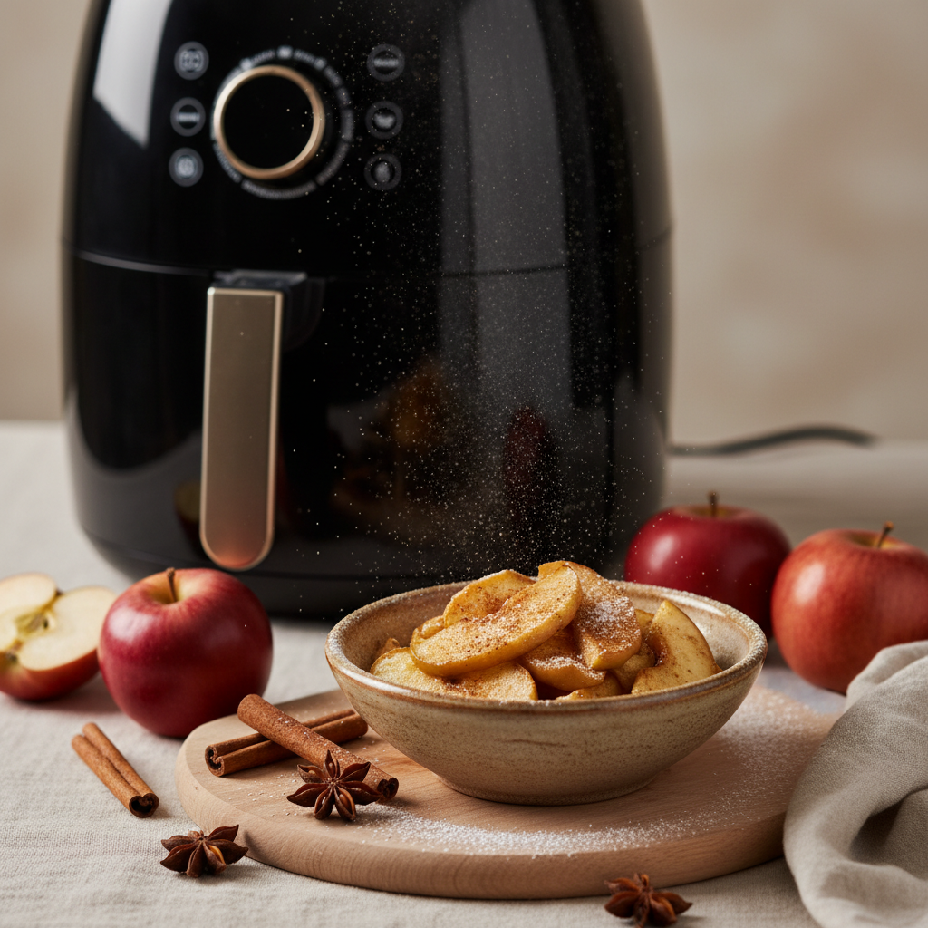 Ilustração editorial: Air Fryer Apple: 3 Ways to Get Perfect Caramelization