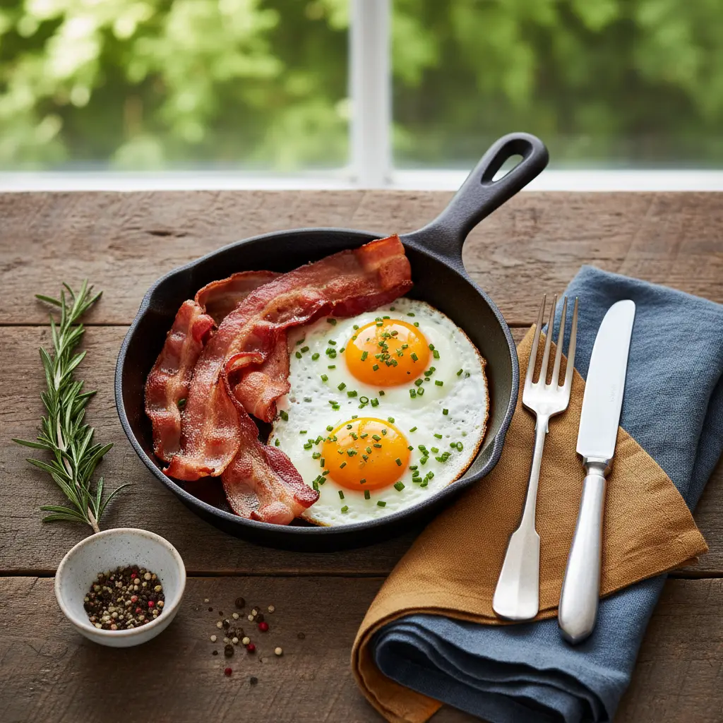 Air Fryer Bacon and Eggs: The 12-Minute Low-Carb Breakfast — result