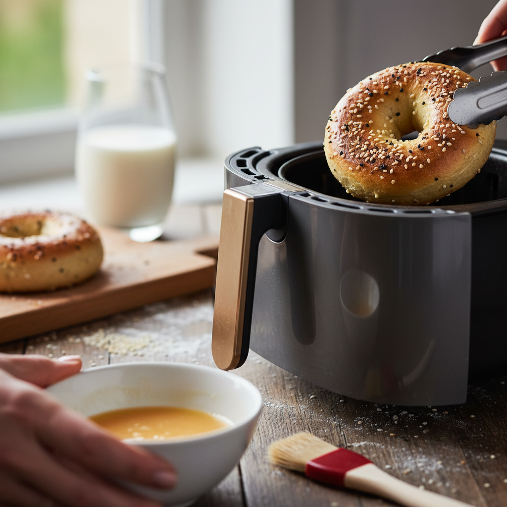 Air Fryer Bagel: The 12-Minute Low-Carb Breakfast Hack — detail