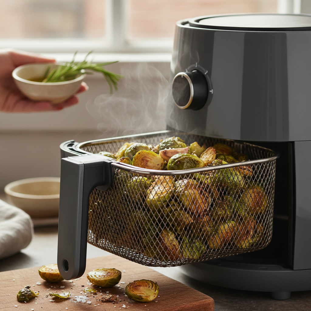 Air Fryer Brussels Sprouts: The 12-Minute Crisp Method — detail