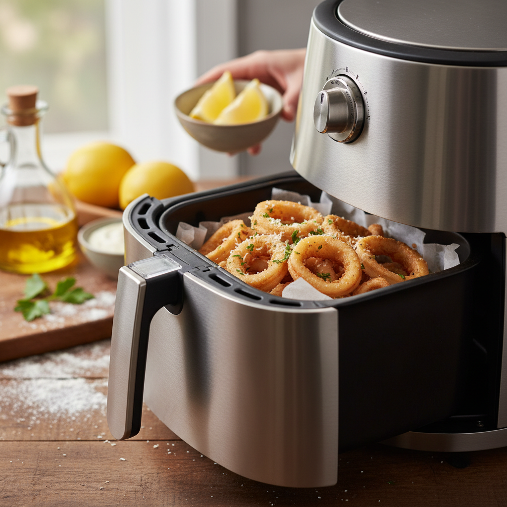 Air Fryer Calamari: 3 Steps to Crispy Low-Carb Perfection — detail