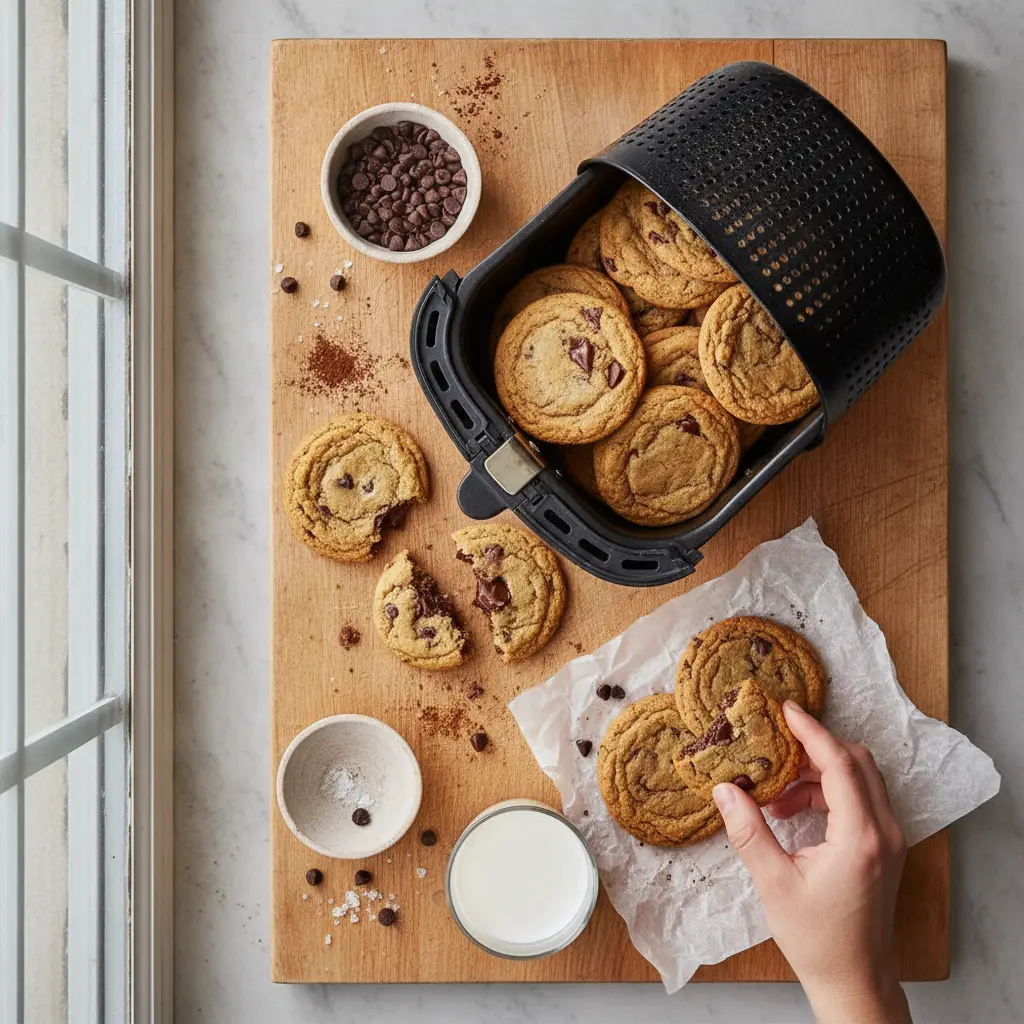 Air Fryer Chocolate Chip Cookies: 12-Minute Low-Carb Recipe — result