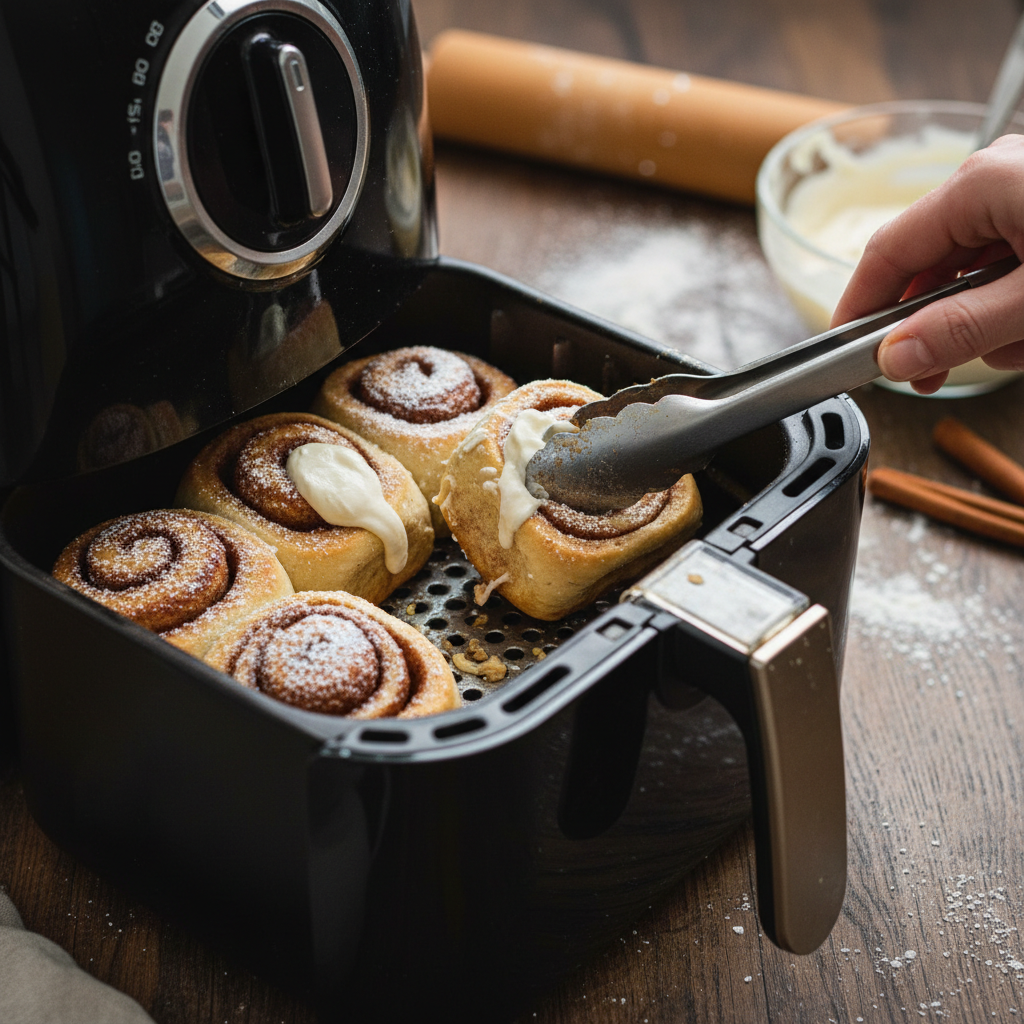 Air Fryer Cinnamon Rolls: 12-Minute Perfection — detail