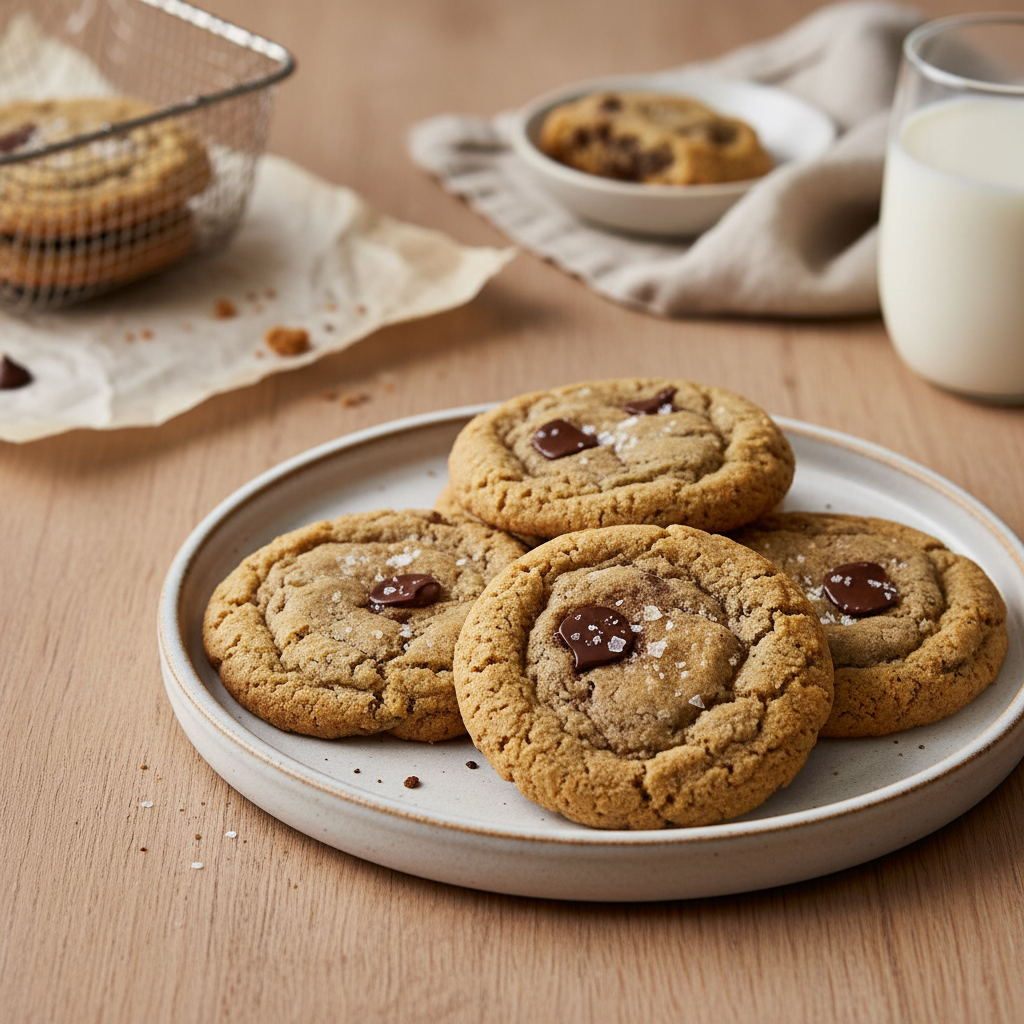 Ilustração editorial: Air Fryer Cookies: 3 Steps to Perfect Low-Carb Treats
