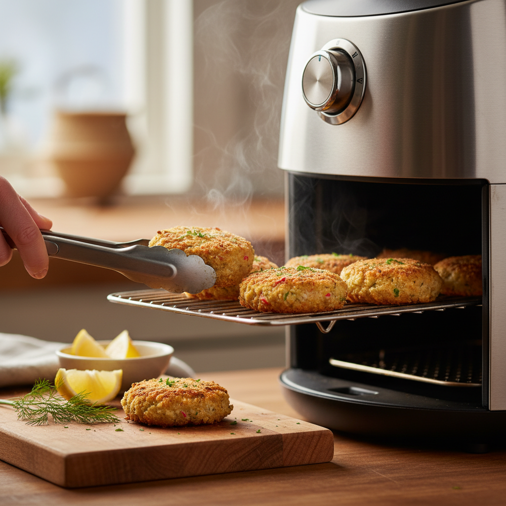 Air Fryer Crab Cakes: 12-Minute Low-Carb Perfection — detail