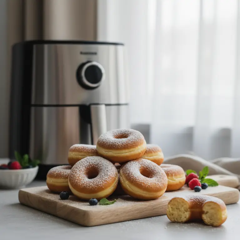 Ilustração editorial: Air Fryer Donuts: 15-Minute Low-Carb Treat You Can Master