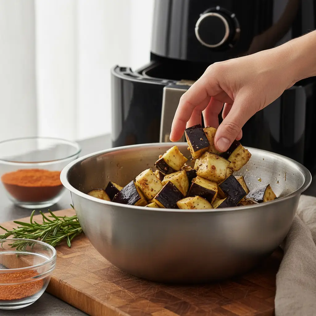 Air Fryer Eggplant: 3 Steps to Perfect Low-Carb Crispy Bites — detail