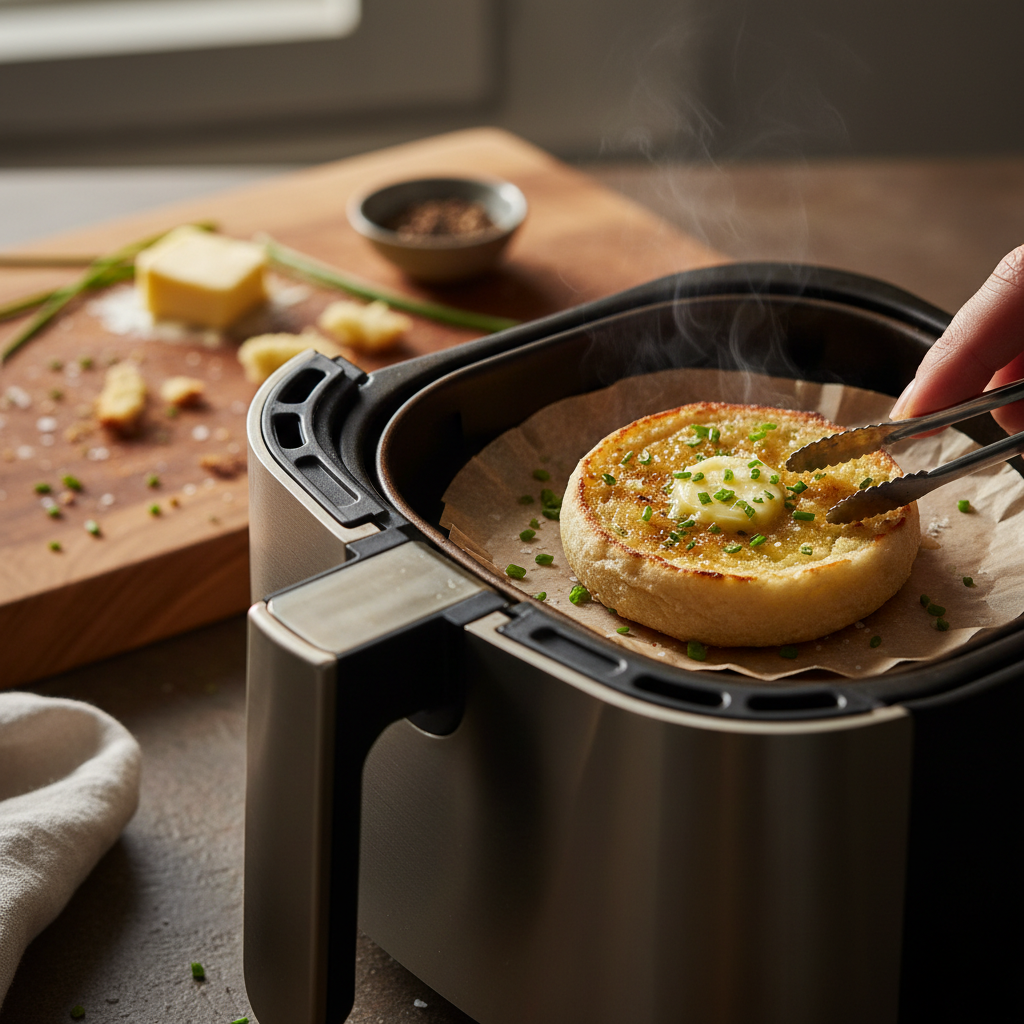 Air Fryer English Muffin: 3 Ways to Perfect Crispiness — detail