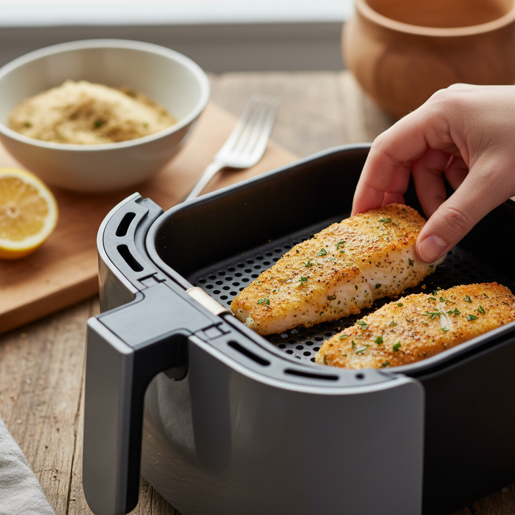Air Fryer Fish Fillets: The 12-Minute Low-Carb Secret — detail
