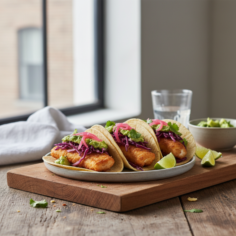 Ilustração editorial: Air Fryer Fish Tacos: 12-Minute Crispy Low-Carb Meal