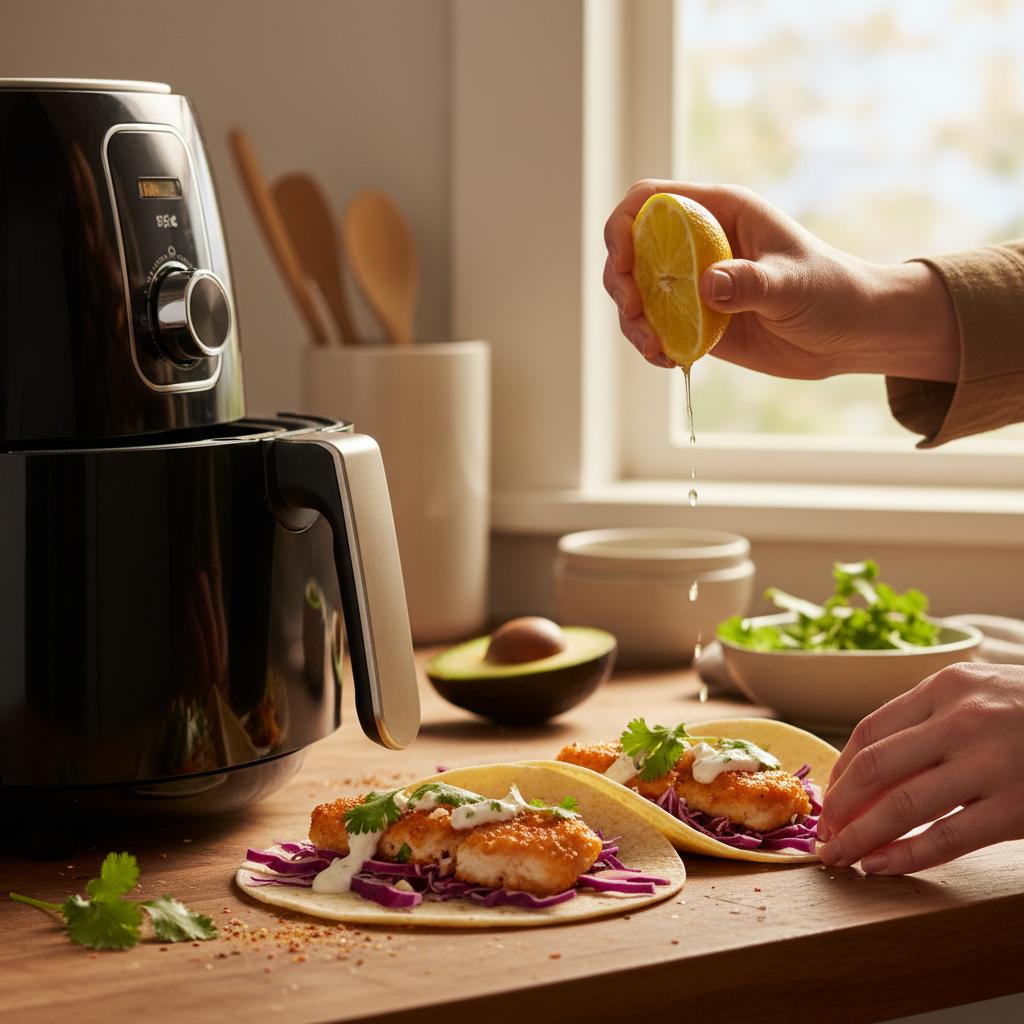 Air Fryer Fish Tacos: 12-Minute Low-Carb Recipe — detail