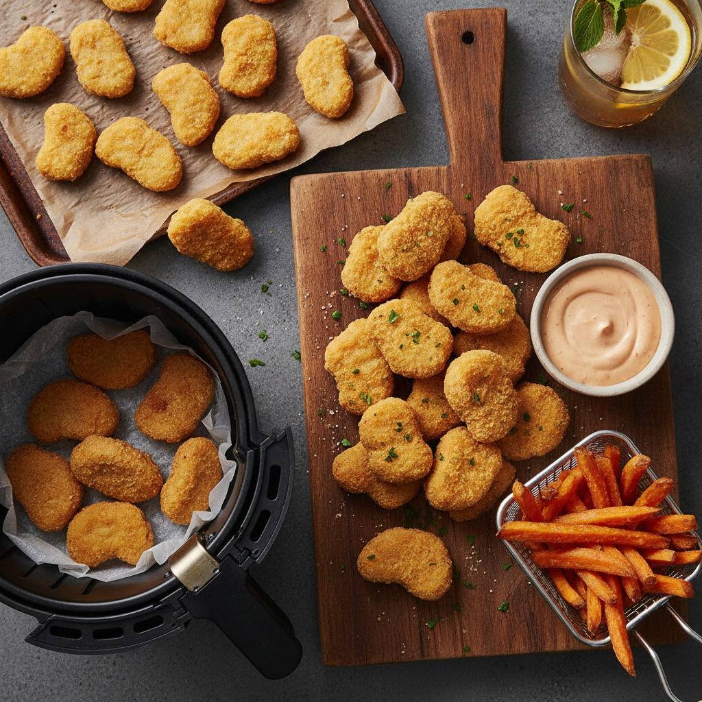 Air Fryer Frozen Chicken Nuggets: 12-Minute Crispy Method — result