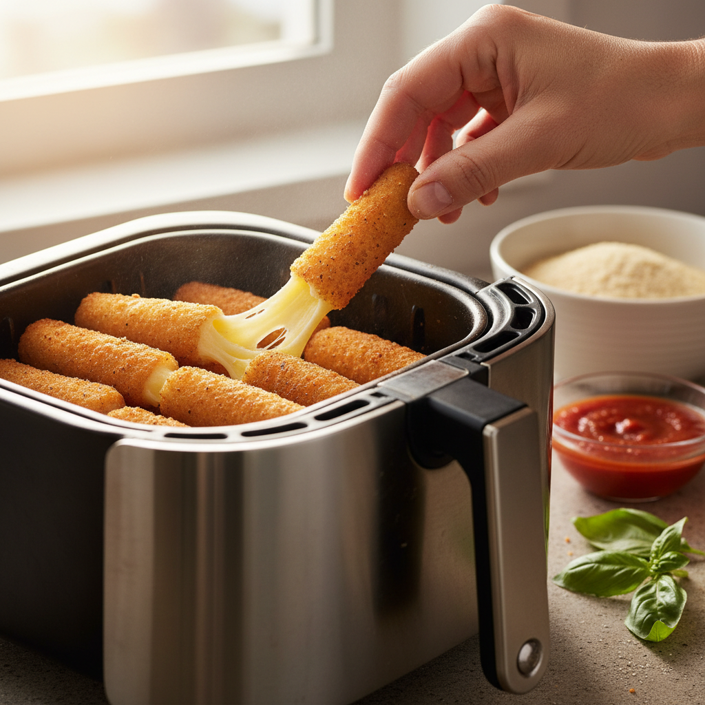 Air Fryer Frozen Mozzarella Sticks: 3 Secrets to Perfect Melt — detail