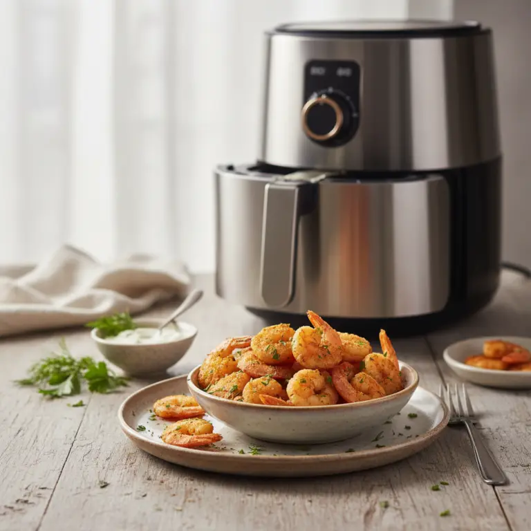 Ilustração editorial: Air Fryer Frozen Shrimp: 3 Simple Steps to Perfect Seafood