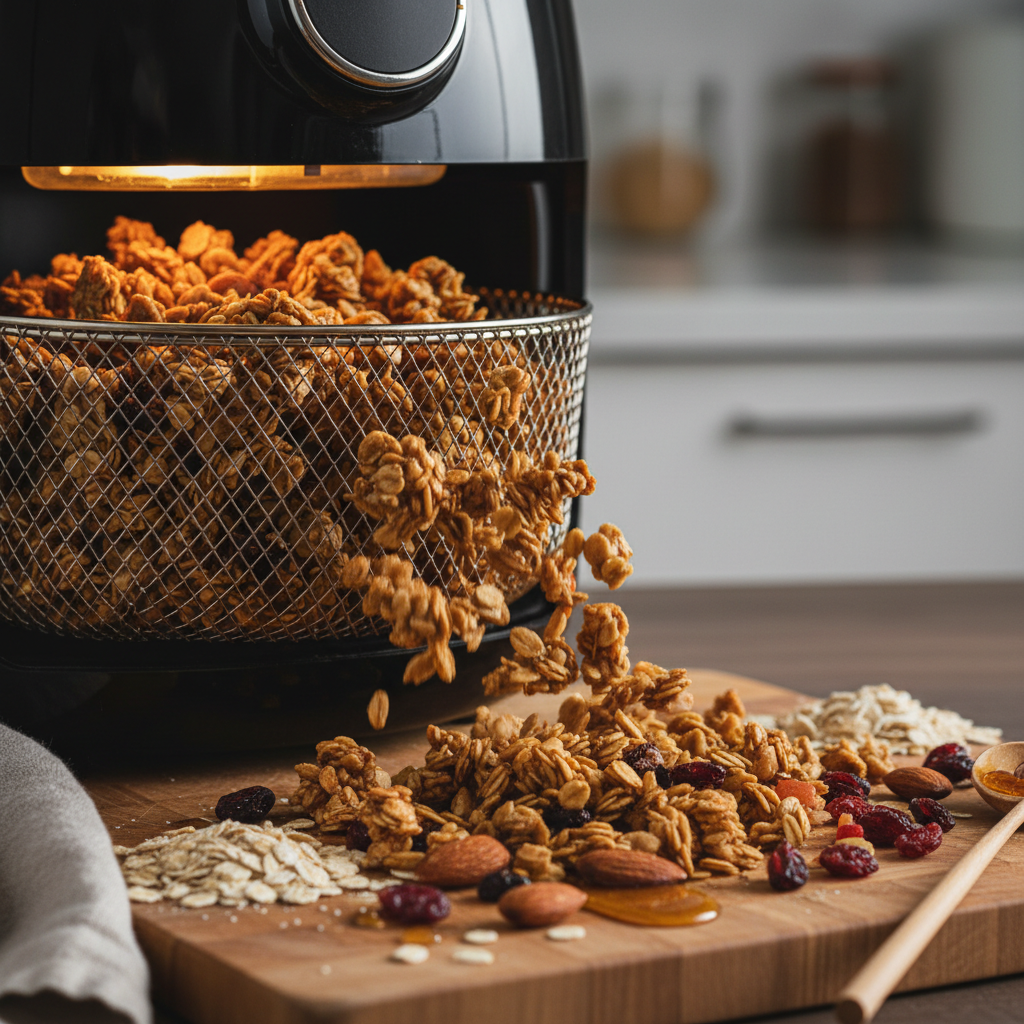 Air Fryer Granola: 12-Minute Low-Carb Crunch Guide — detail