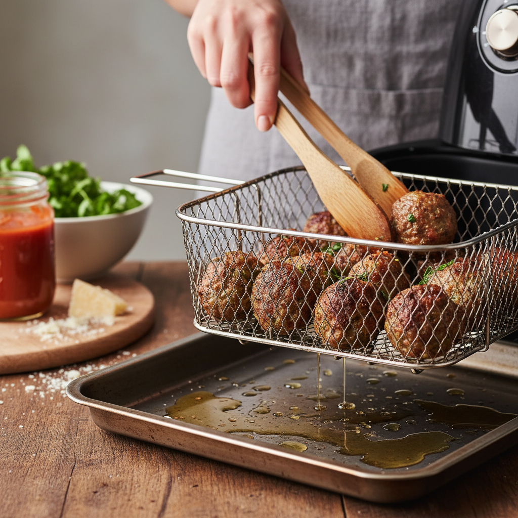 Air Fryer Meatballs: 12-Minute Juicy Low-Carb Recipe — detail