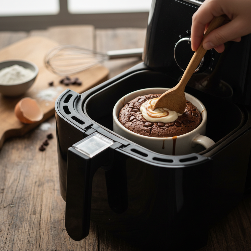 Air Fryer Mug Cake: 1 Perfectly Moist Low-Carb Dessert — detail