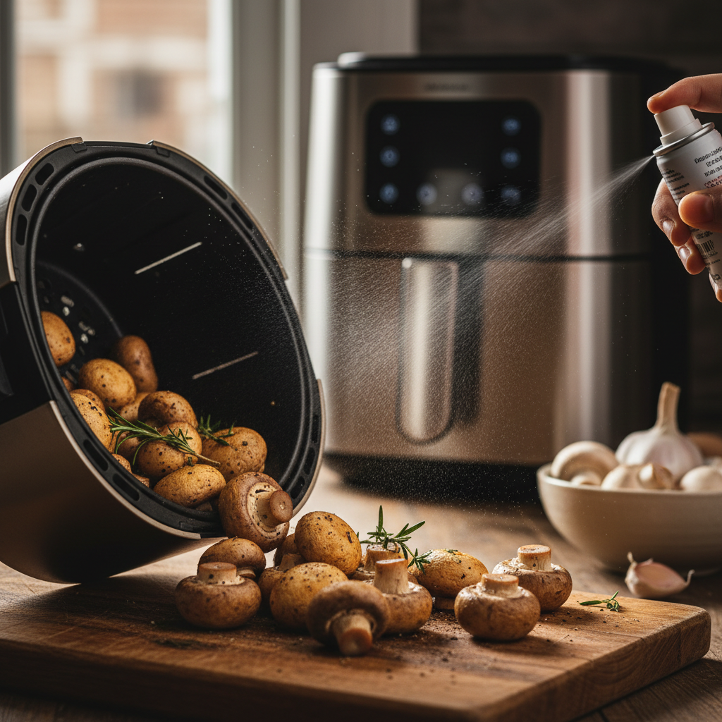 Air Fryer Mushrooms: The 12-Minute Crispy Method — detail