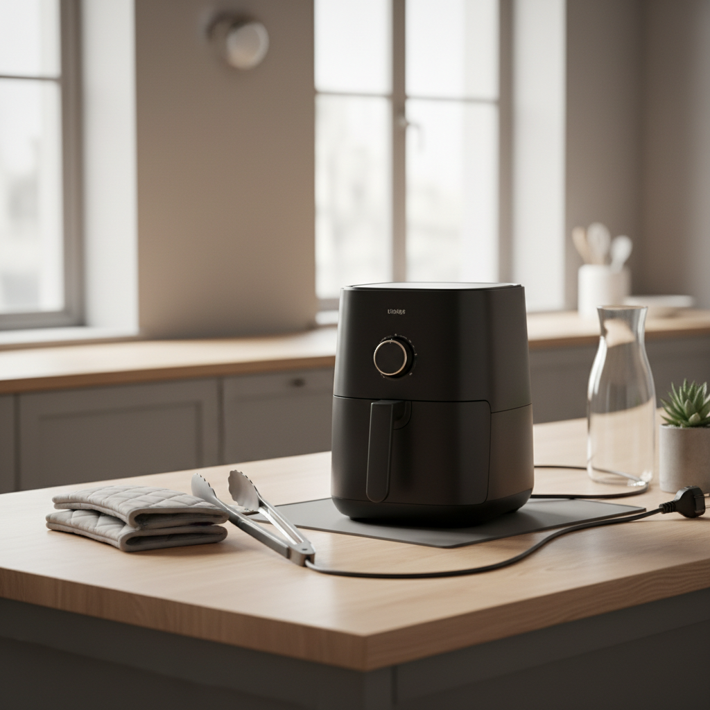 Ilustração editorial: Air Fryer Safety: 5 Rules to Follow for Perfect Results