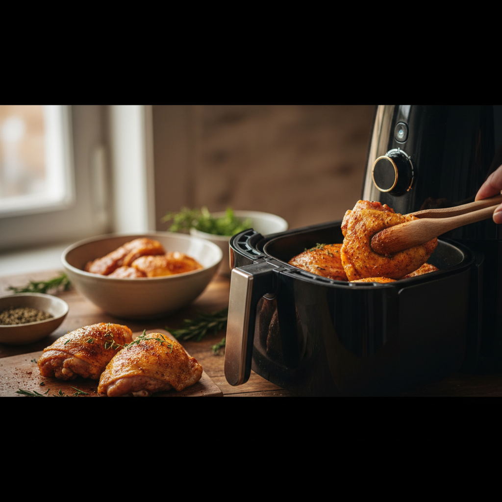 Crispy Air Fryer Chicken Thighs: The 12-Minute Method — detail