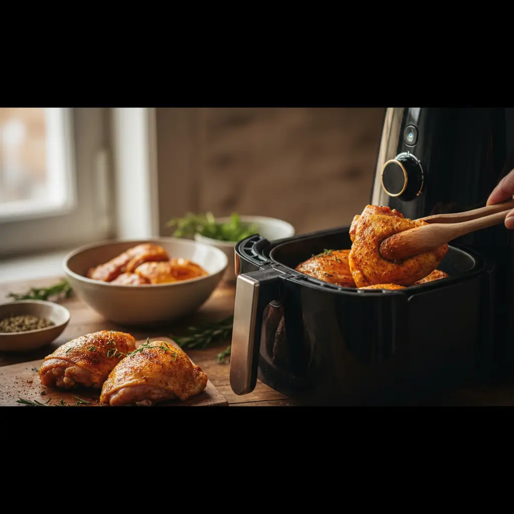 Crispy Air Fryer Chicken Thighs: The 12-Minute Method — detail