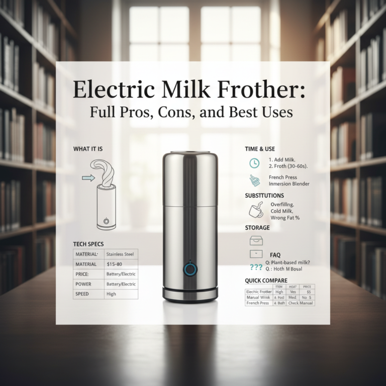 Ilustração editorial: Electric Milk Frother: 5 Reasons to Upgrade Your Low-Carb Coffee