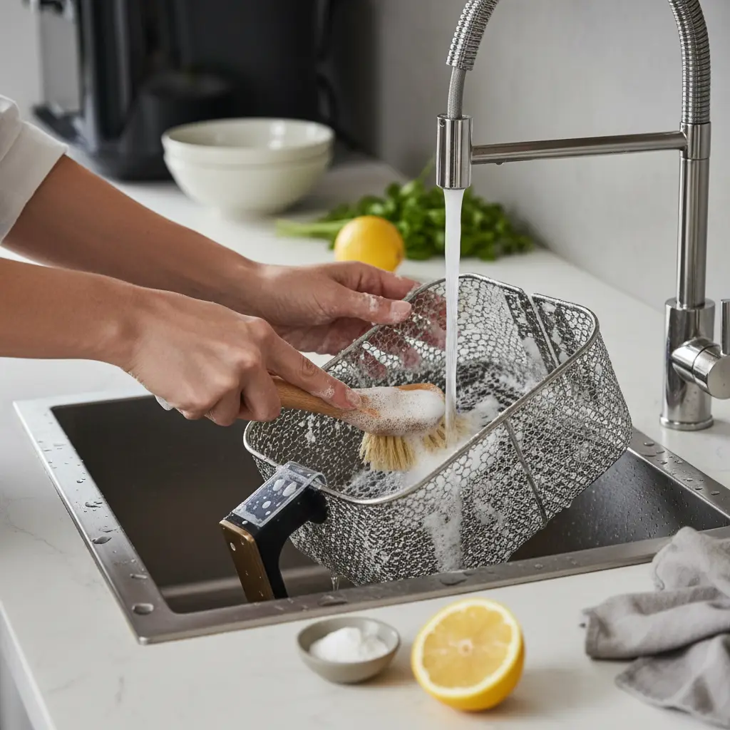 How to Clean Air Fryer Basket in 3 Easy Steps — detail