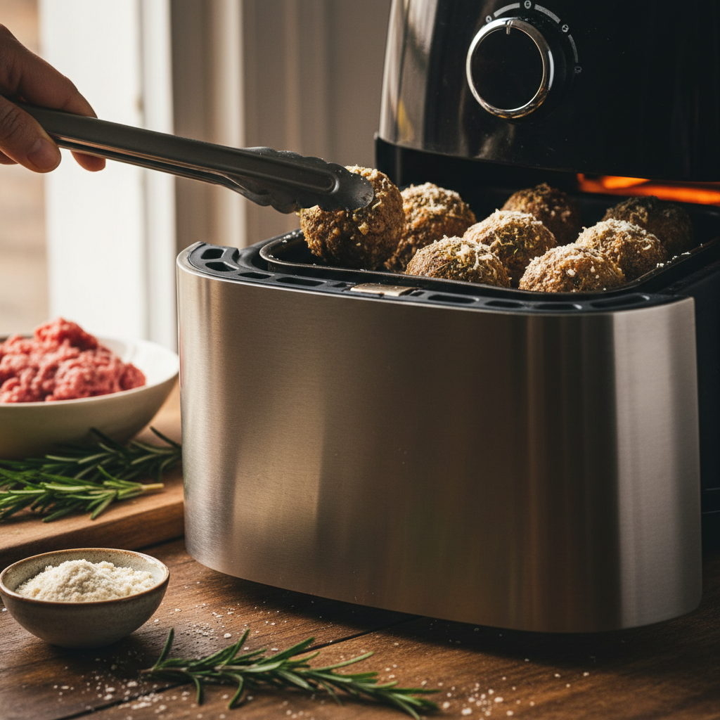 Keto Air Fryer Meatballs: 12-Minute Restaurant Quality Results — detail