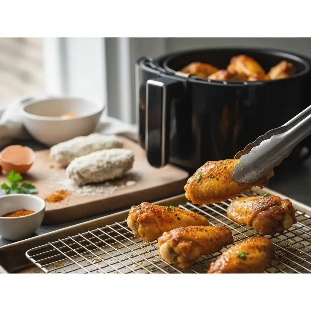 Keto Air Fryer Wings: The 12-Minute Crispy Method — detail