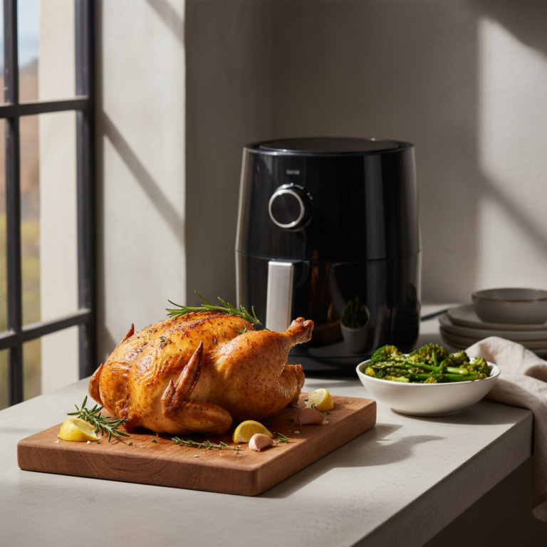 Ilustração editorial: Low Carb Air Fryer Chicken: 12-Minute Crispy Guide