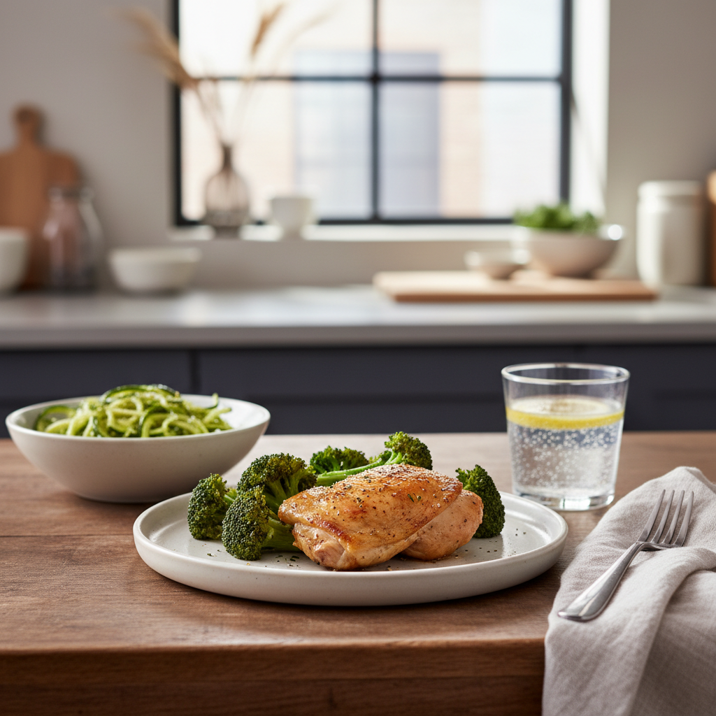 Ilustração editorial: Low Carb Air Fryer Dinner: 3 Simple Steps to Success
