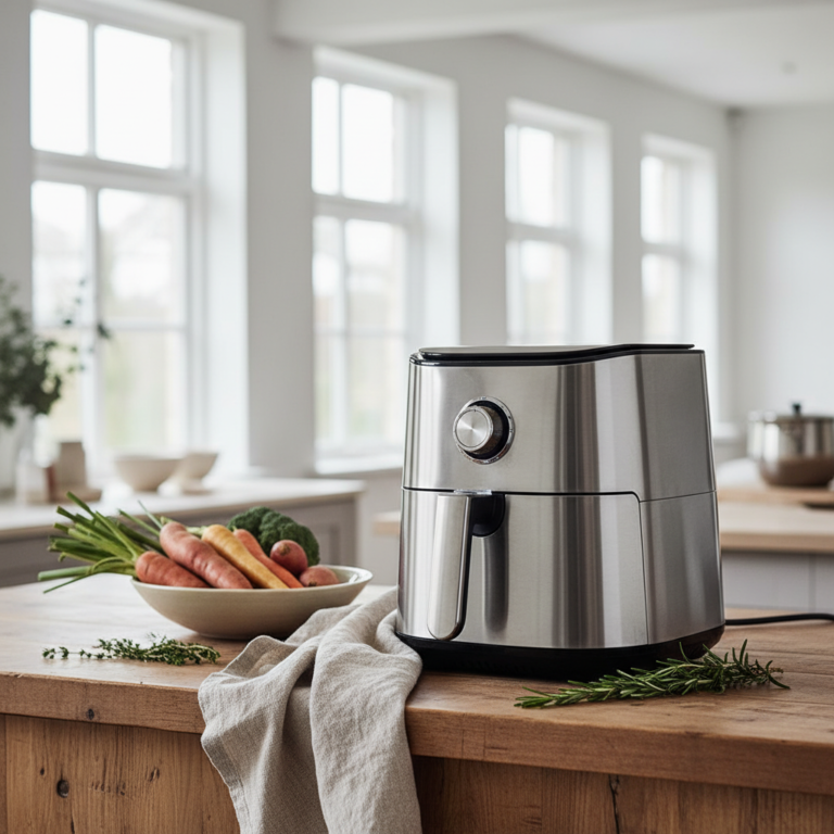 Ilustração editorial: The Best Large Air Fryer: 5 Expert Tips for Low-Carb Success