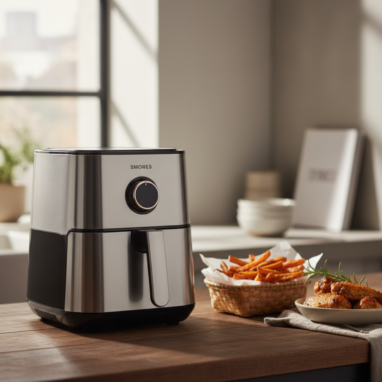 Ilustração editorial: The Best Small Air Fryer: 5 Expert Tips for Low-Carb Success