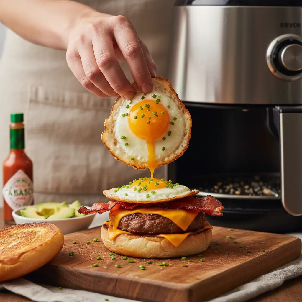 The Perfect Air Fryer Breakfast Sandwich in 12 Minutes — detail