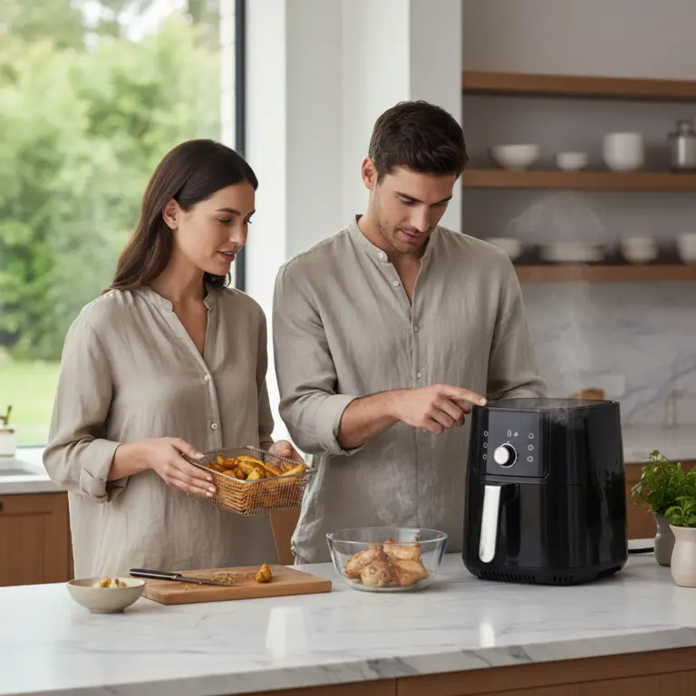 Ilustração editorial: Your First Time Using Air Fryer: 3 Easy Steps to Perfect Results