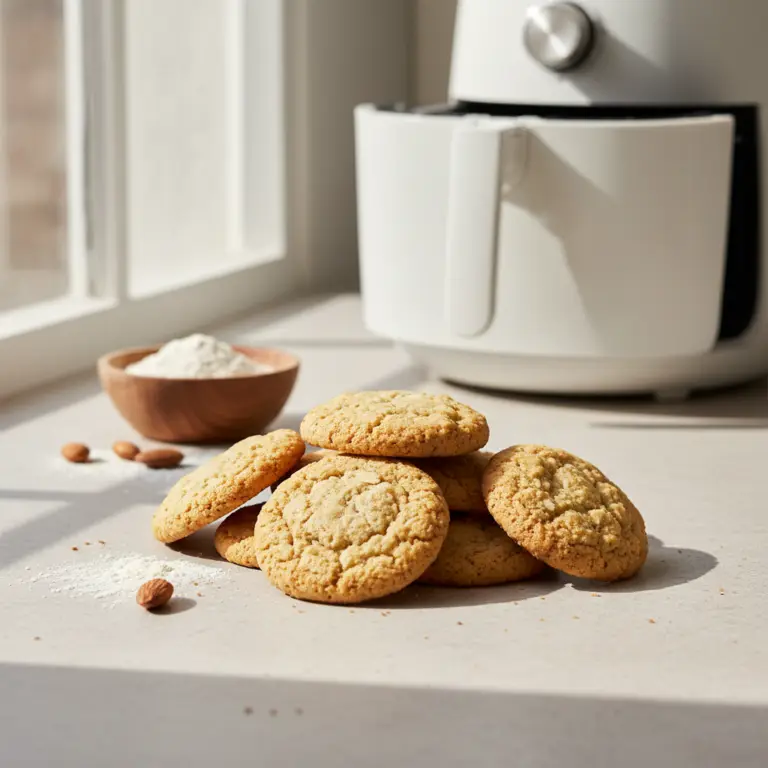 Ilustração editorial: 12-Minute Keto Air Fryer Cookies: The Perfect Low-Carb Treat