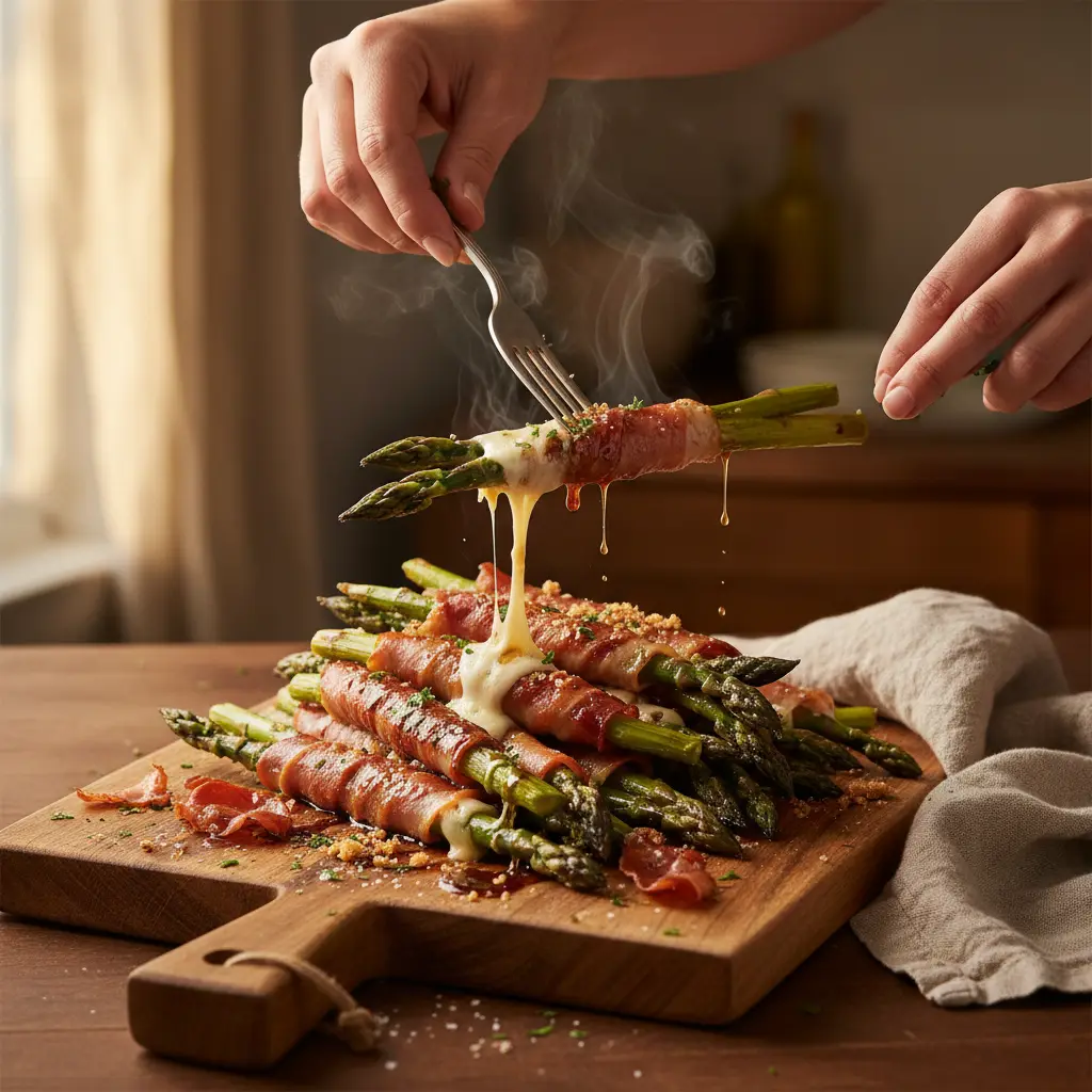 Air Fryer Asparagus Snacks: 12-Minute Prosciutto Bundles — result