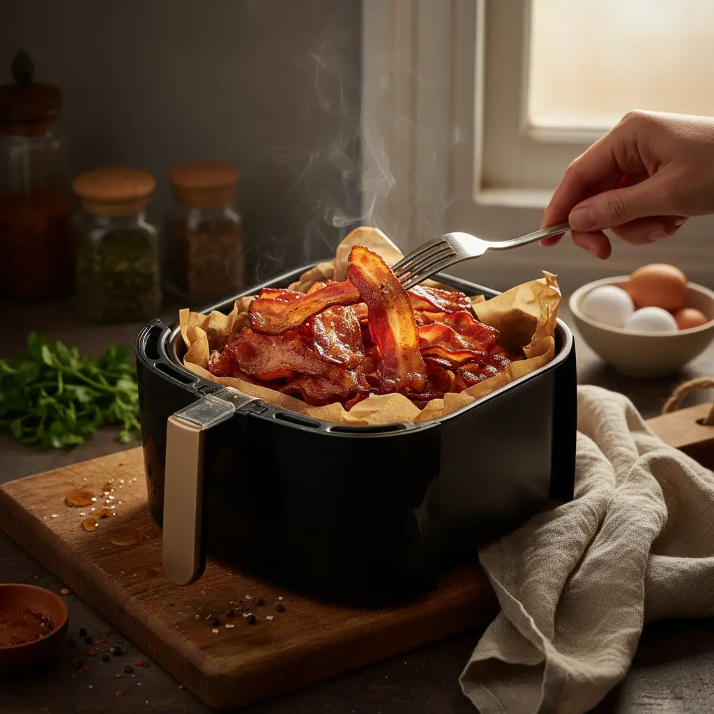 Air Fryer Bacon with Parchment Liners: 12-Minute Crispy Guide — result