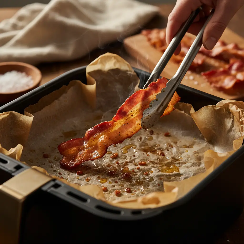 Air Fryer Bacon with Parchment Liners: 12-Minute Crispy Guide — detail