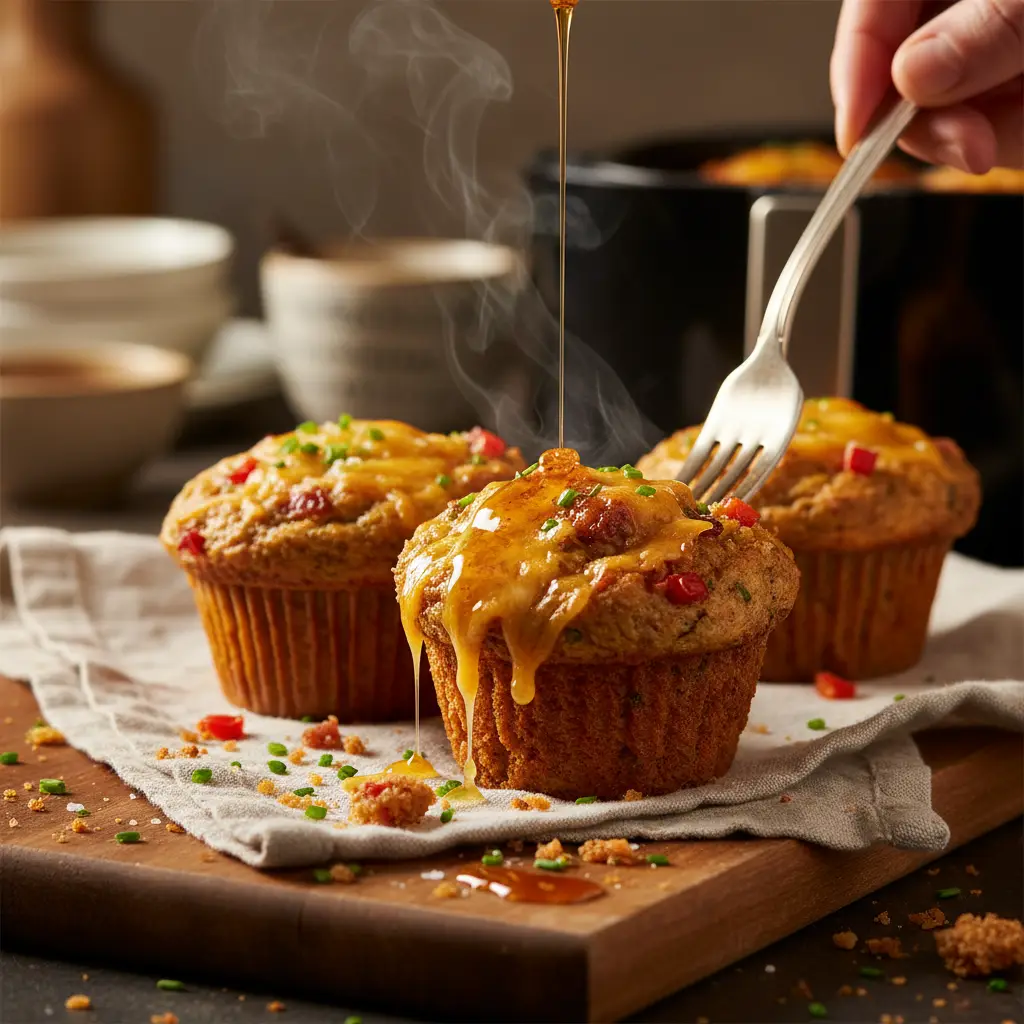 Air Fryer Breakfast Muffins: 12-Minute Low-Carb Success — detail