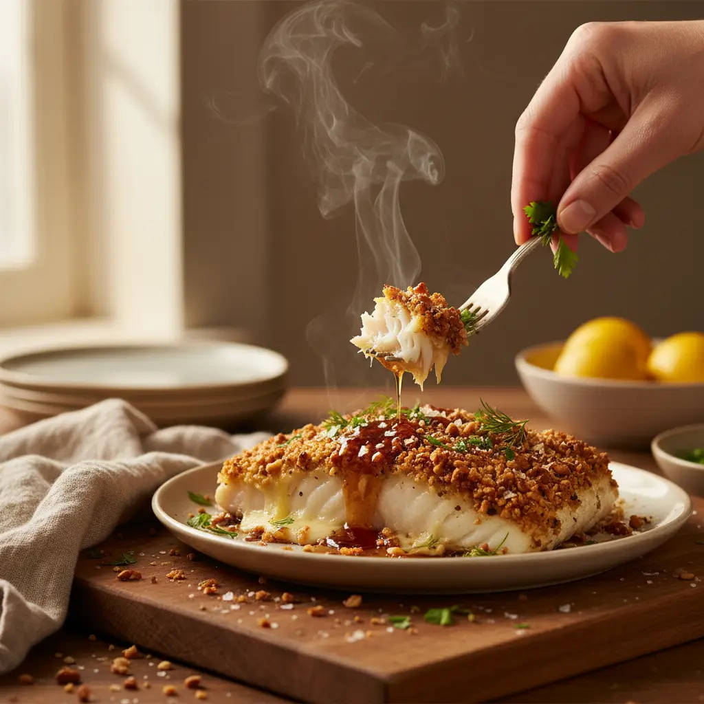 Air Fryer Cod Loin: 12-Minute Macadamia Crust Technique — detail