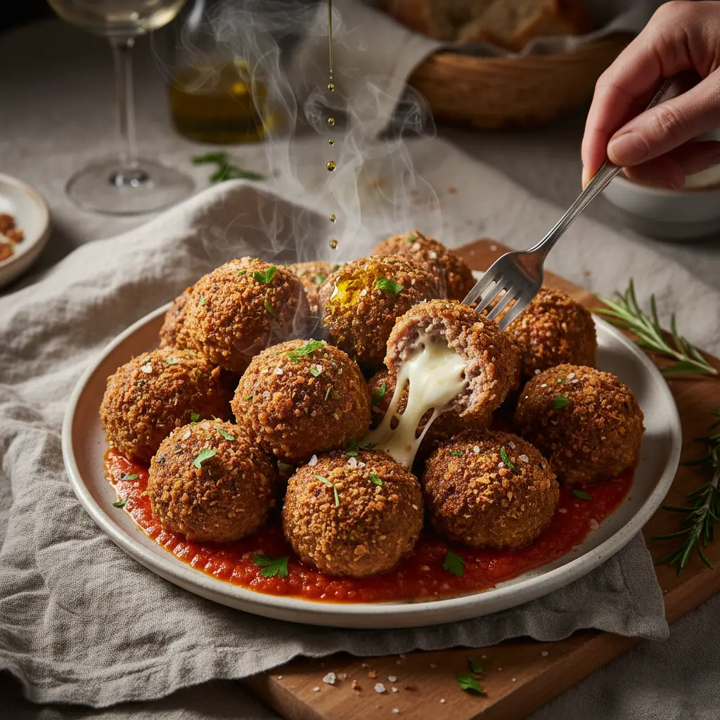 Air Fryer Keto Meatballs: 12-Minute Gooey Cheese Stuffed Recipe — result