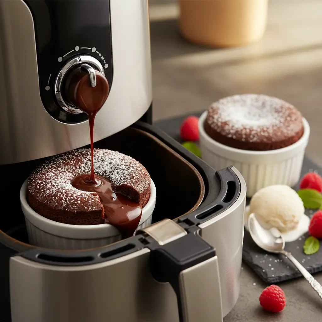 Air Fryer Lava Cake: Perfect Molten Centers in 12 Minutes — detail