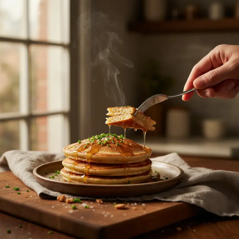 Ilustração editorial: Air Fryer Protein Pancakes: 3-Step Low-Carb Breakfast