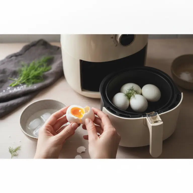 Ilustração editorial: Air Fryer Soft Boiled Eggs: 3 Tips for Perfect Peeling