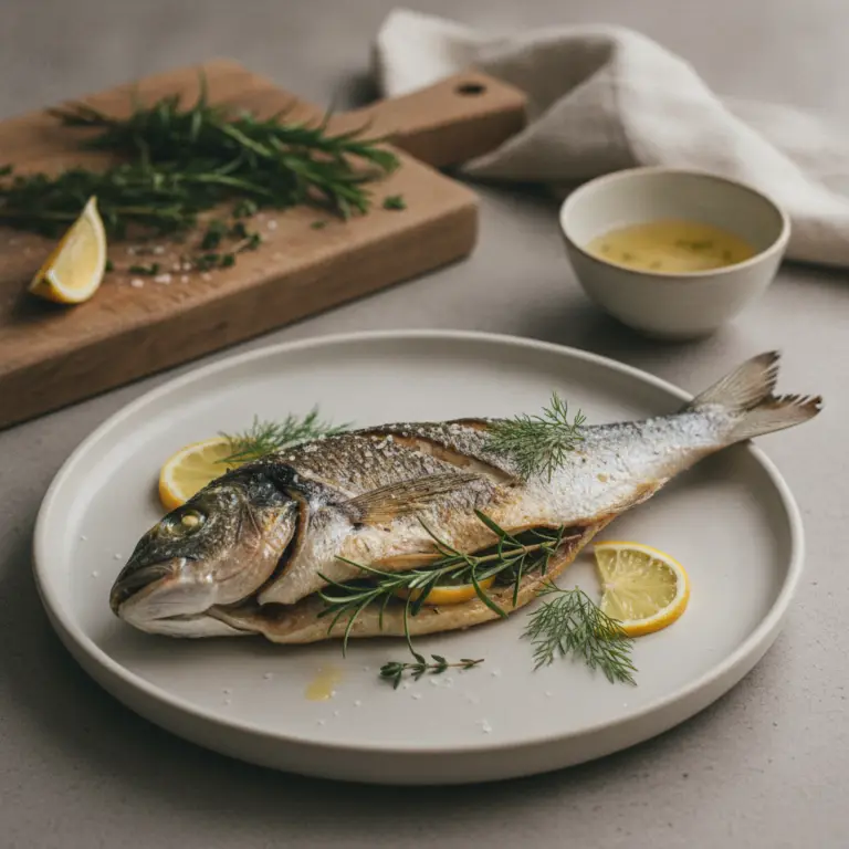 Ilustração editorial: Air Fryer Whole Fish: 12-Minute Crispy Branzino Recipe