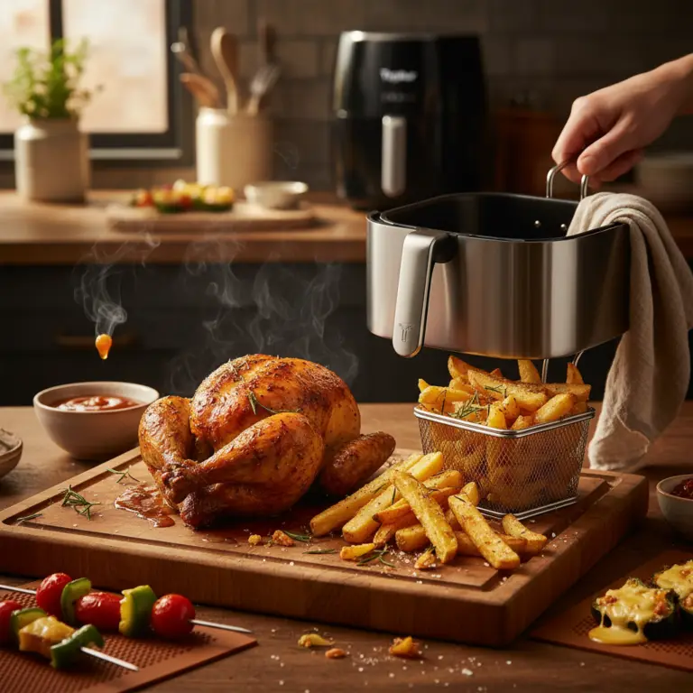 Ilustração editorial: Are Typhur Air Fryer Accessories Worth It? 5 Tested Truths