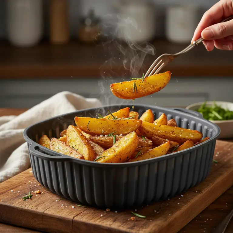 Ilustração editorial: Best Silicone Basket for Air Fryer Potatoes: 5 Top Picks