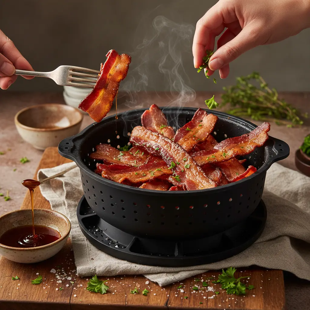 Buy a Silicone Basket for Air Fryer Bacon to Save 10 Minutes — result